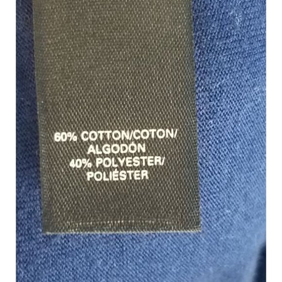 Victoria's Secret Women's Sz. L Navy Blue Tunic Dress W/ Cowl Back Detail - Picture 5 of 8